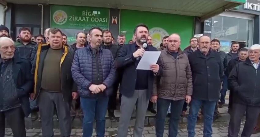 Çanakkale Bigalı üreticiler, Ulusal Süt Konseyi'nin (USK) çiğ süt taban
