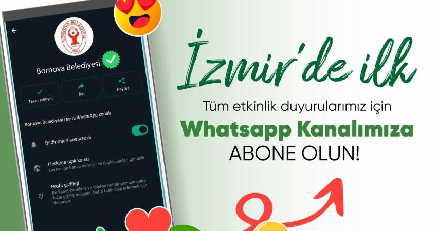 Sosyal medya ağlarını aktif bir şekilde kullanan Bornova Belediyesi, WhatsApp’ın