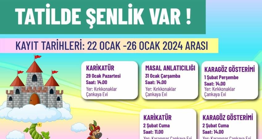Çankaya Belediyesi, 2023-2024 eğitim öğretim yılının ilk yarısını tamamlayan öğrencilere