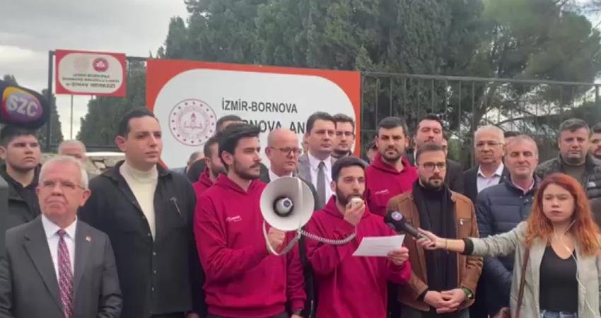 CHP Bornova Gençlik Örgütü, Bornova Anadolu Lisesi koruluğunda mülteciler için