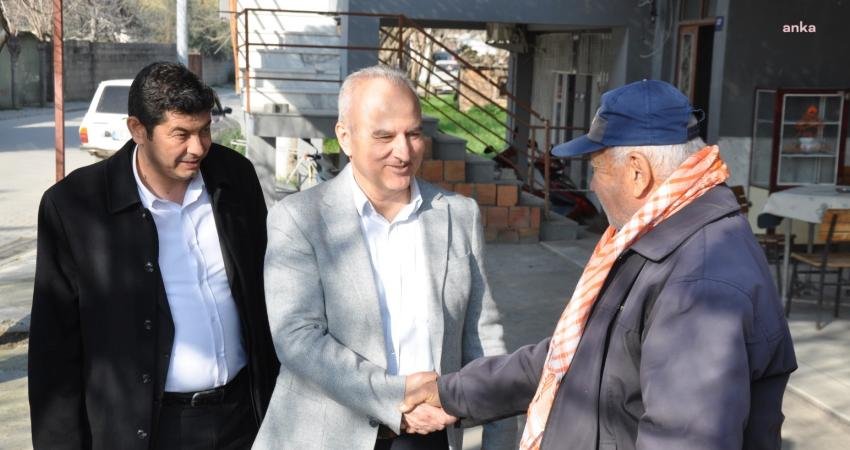 Çine Belediye Başkanı Mehmet Kıvrak, Evciler Mahallesi'ni ziyaret ederek, Aydın