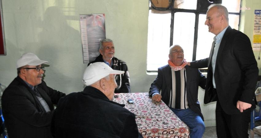 Mahalle ziyaretlerini sürdüren Çine Belediye Başkanı Mehmet Kıvrak, Çine Belediyesi’nce