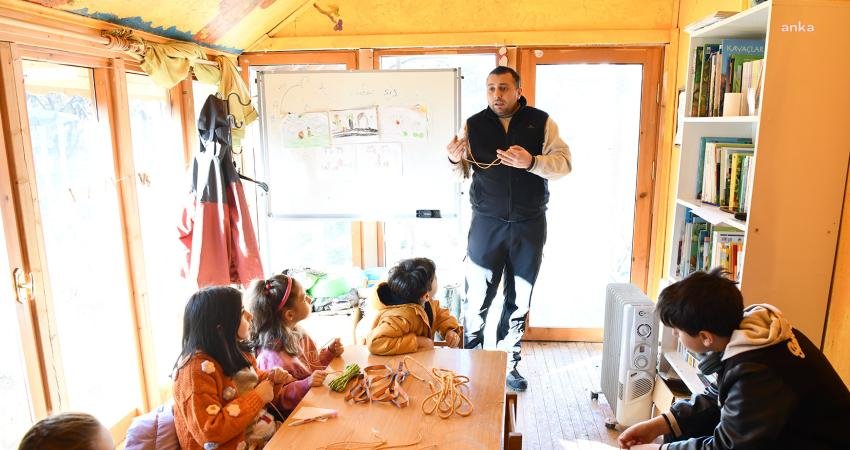 Tepebaşı Belediyesi’nin çocuklar için düzenlediği atölye çalışmaları ile çocuklar yarıyıl
