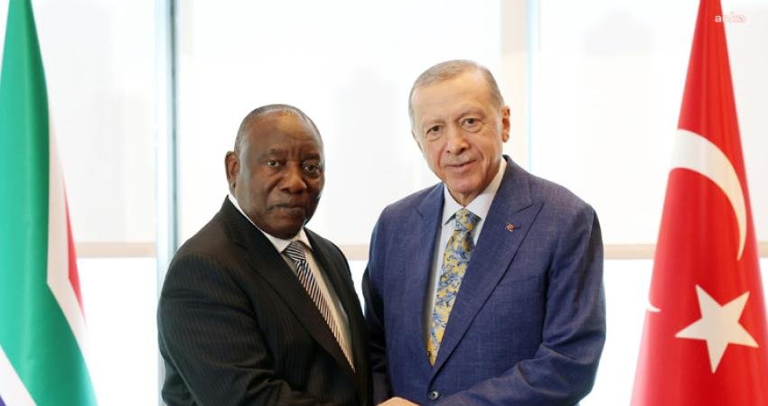 Cumhurbaşkanı Recep Tayyip Erdoğan, Güney Afrika Cumhuriyeti Cumhurbaşkanı Cyril Ramaphosa