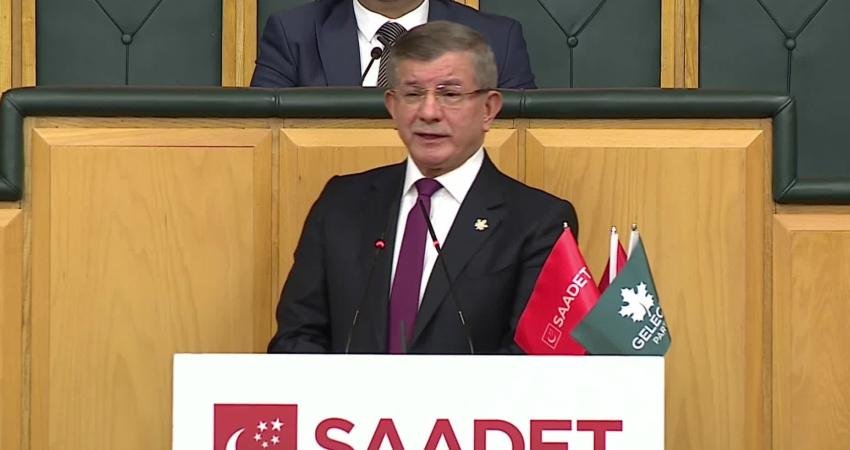 Gelecek Partisi Genel Başkanı Ahmet Davutoğlu, Saadet Partisi-Gelecek Partisi Grup