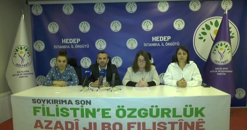 DEM Parti İstanbul İl Örgütü, pazar günü İstanbul’un Esenyurt ilçesinde