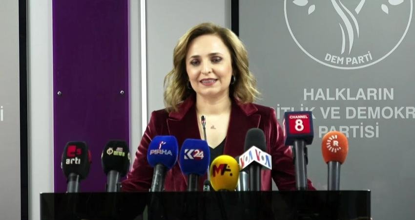 DEM Parti Sözcüsü Ayşegül Doğan, 13-14 Ocak’ta 90 seçim bölgesinde