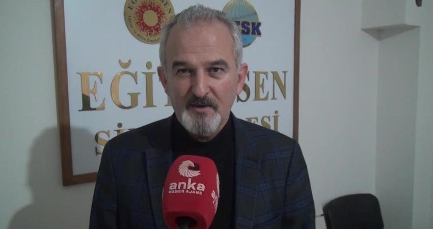 Eğitim Sen Sinop Şube Başkanı Musa Uzun, "Çocukların çoğu okula