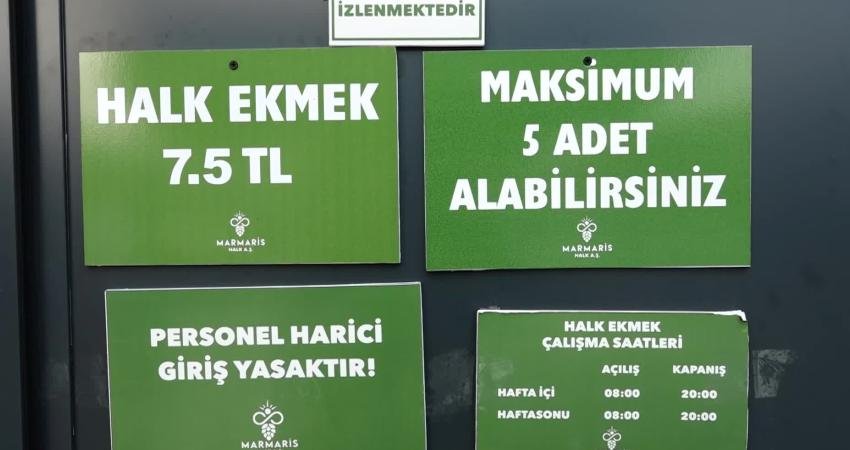 Ekmek zammının ardından Marmaris'te Belediye'nin Halk Ekmek Büfeleri’ne ilgi arttı.