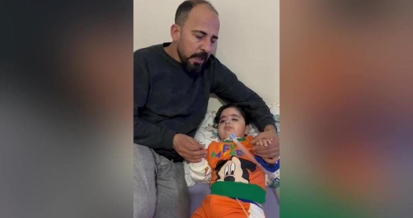 Elazığ’da yaşayan SMA Tip 1 Kas Hastası Kerem Ali Yıldırım
