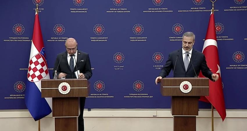 Dışişleri Bakanı Hakan Fidan, Hırvatistan Dış ve Avrupa İşleri Bakanı