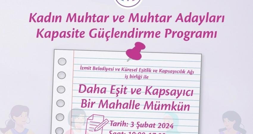 İzmit Belediyesi ve Küresel Eşitlik ve Kapsayıcılık Ağı iş birliğiyle