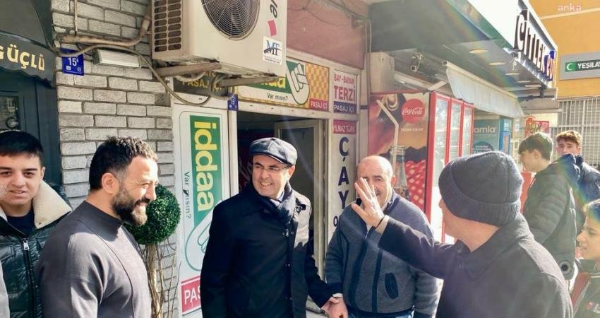 Kırşehir Belediye Başkanı Selahattin Ekicioğlu, saha ziyaretleri kapsamında esnaf ve