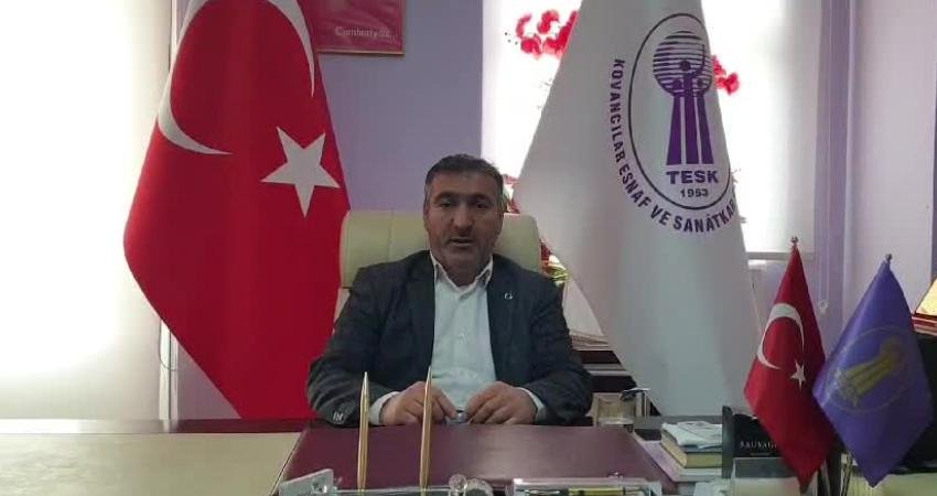 Elazığ Kovancılar Esnaf ve Sanatkarlar Oda Başkanı Ahmet Özdoğan, asgari