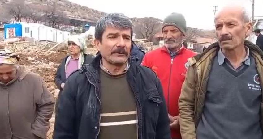 6 Şubat depremlerinde Malatya Hekimhan'a bağlı Başkavak Mahallesi’nde ağır hasar
