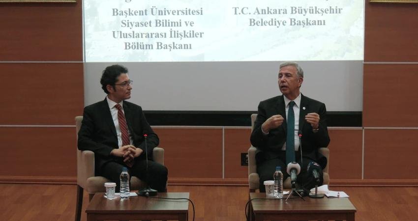 Ankara Büyükşehir Belediye Başkanı Mansur Yavaş, Başkent Üniversitesi Siyaset Bilimi