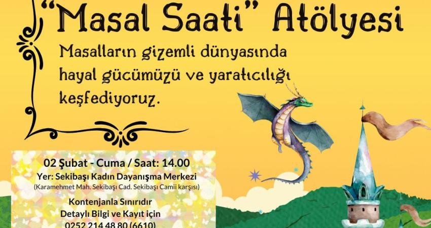 Menteşe Belediyesi, yarıyıl tatili dolayısıyla çocuklar için Masal Saati Atölyesi