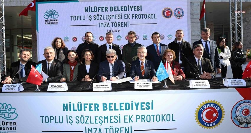 Nilüfer Belediyesi’nde Maaşlara İkinci İyileştirme Nilüfer Belediyesi, Belediye-İş Sendikası ile yaptığı ikinci ek sözleşmeyle birlikte,