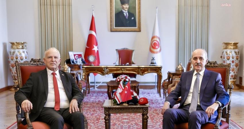 TBMM Başkanı Numan Kurtulmuş, bugün KKTC Cumhuriyet Meclisi Başkanı Zorlu