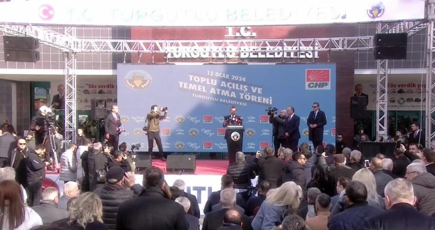 CHP Genel Başkanı Özgür Özel, Manisa’da Turgutlu’da; “Bu seçim, ‘Her