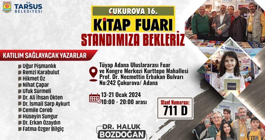 Tarsus Belediyesi, Adana 16. Çukurova Kitap Fuarı’nda Tarsus yayınları ve