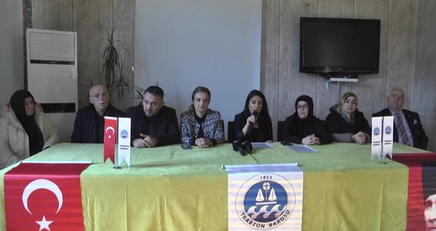 Trabzon Barosu Başkanı Duygu Keleş Aydın, engelli dernekleriyle düzenlenen basın