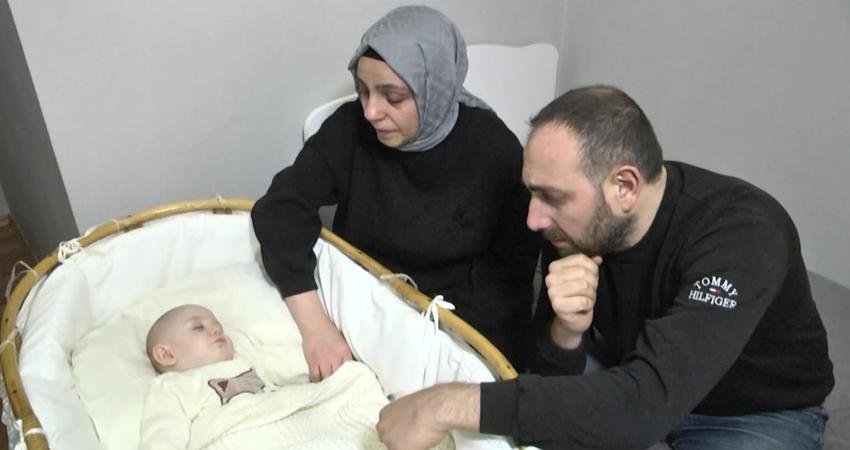 Trabzon’da SMA Tip 1 teşhisi konulan 6 aylık Altuğ Güray