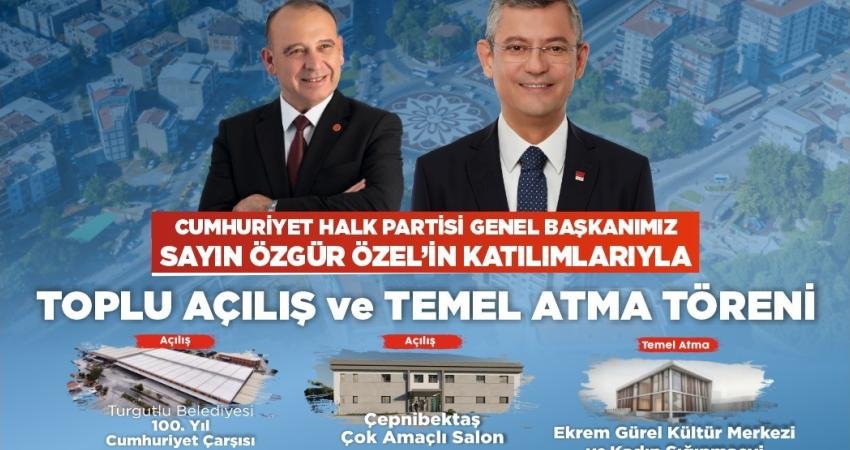 Turgutlu Belediyesi tarafından tamamı öz kaynaklarla yapılan projelerin toplu açılış