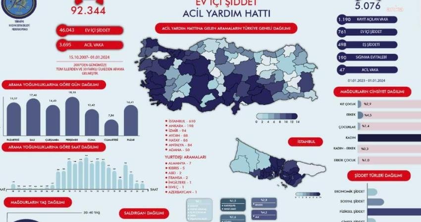 Türkiye Kadın Dernekleri Federasyonu (TKDF),  Ev İçi Şiddet Acil Yardım