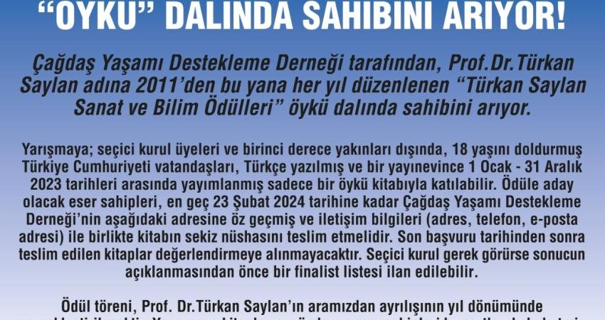 Çağdaş Yaşamı Destekleme Derneği (ÇYDD) tarafından Prof. Dr. Türkan Saylan