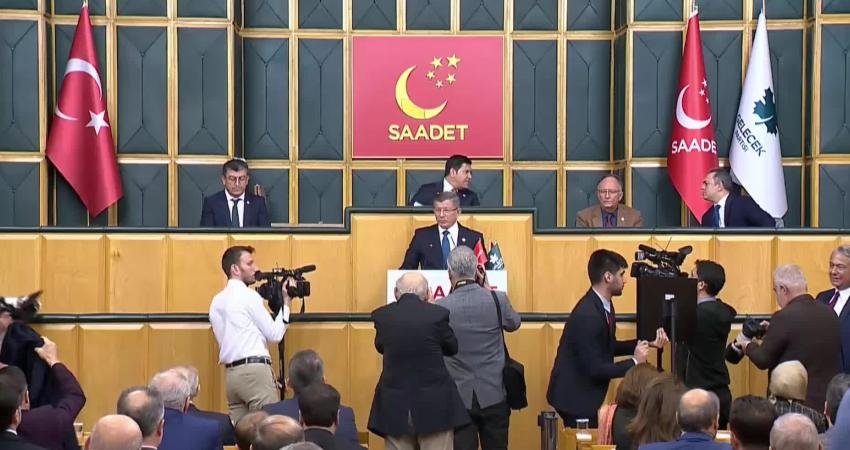 Gelecek Partisi Genel Başkanı Ahmet Davutoğlu, Saadet ve Gelecek Partisi