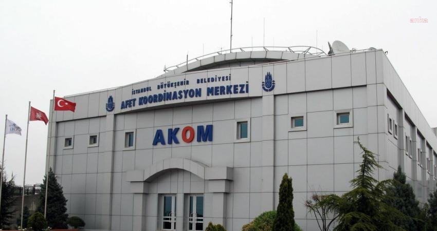İstanbul Büyükşehir Belediyesi (İBB) Afet İşleri Dairesi Başkanlığı AKOM’un meteorolojik