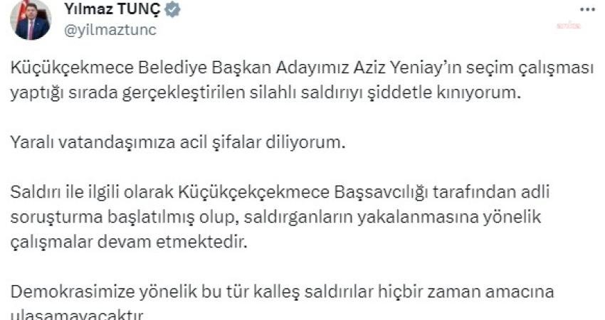 AKP Küçükçekmece Belediye Başkan Adayı Aziz Yeniay’a Kanarya Mahallesi’nde seçim