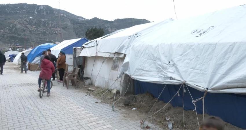 6 Şubat depremlerinin 1. yılında ANKA Haber Ajansı Hatay Samadağ’da