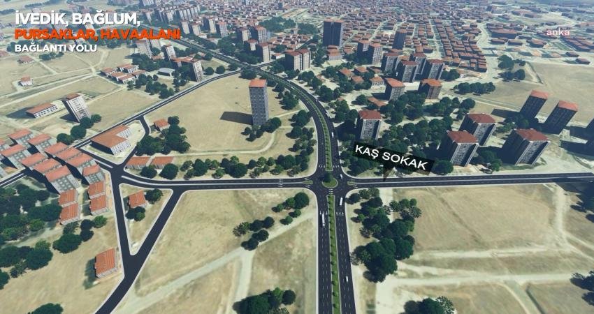 Ankara B&uuml;y&uuml;kşehir Belediyesi (ABB), İvedik Hurdacılar Sitesi-Havaalanı Bağlantı Bulvarı&rsquo;nda trafik