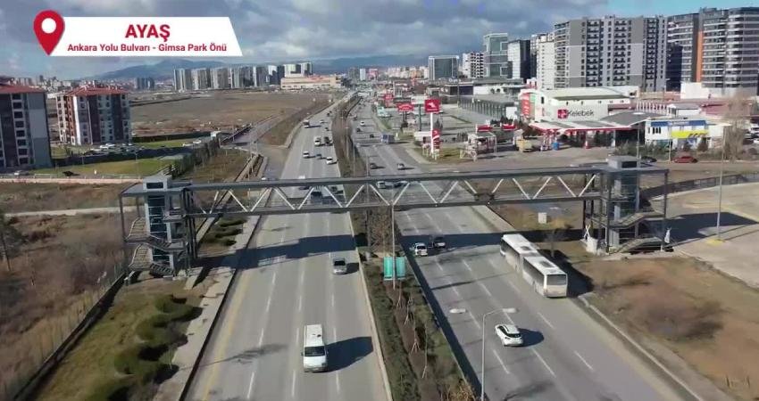 Ankara Büyükşehir Belediyesi, hem trafik akışını rahatlatmak hem de yayalar