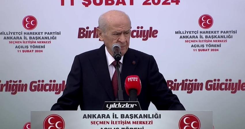 MHP Genel Başkanı Devlet Bahçeli, "Uzlaşmanın zemini başkent Ankara’nın tarihi