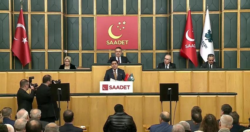 Saadet Partisi Grup Başkanvekili Bülent Kaya, TBMM'deki grup toplantısında; Erzincan