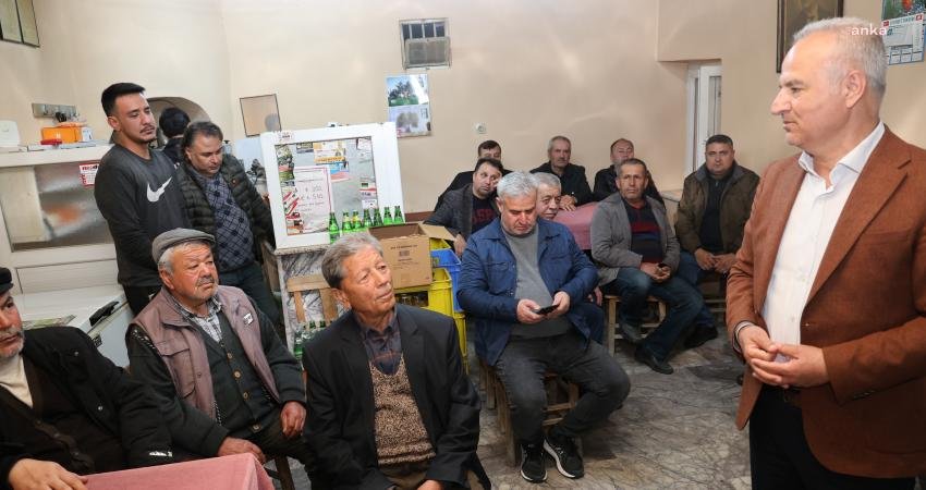 &Ccedil;ine Belediye Başkanı Mehmet Kıvrak, mahalle ziyaretleri kapsamında Elderesi, &Ccedil;altı