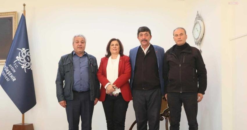 Çineli Muhtarlardan Aydın Büyükşehir Belediye Başkanı Çerçioğlu’na Ziyaret Çine'nin Akçaova Mahallesi Muhtarı İbrahim Baysal ile Karakollar Mahallesi Muhtarı