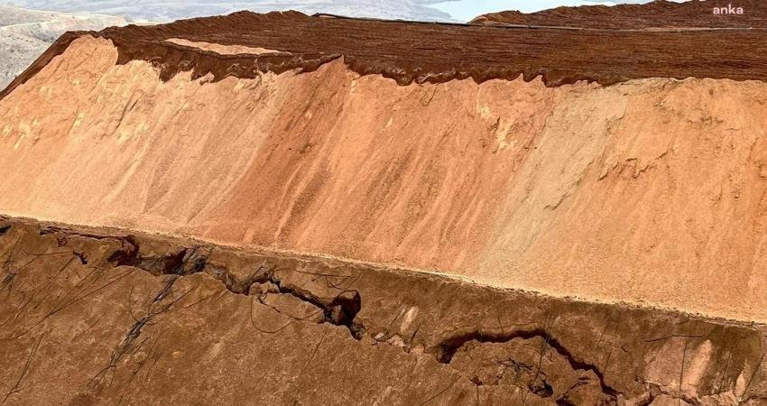 Erzincan İliç'te Anagold Madencilik tarafından işletilen altın ocağındaki liç yığınının