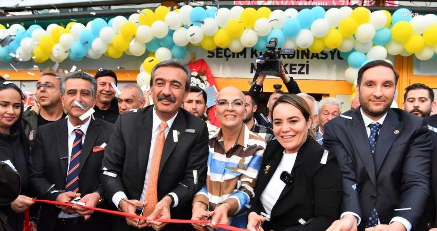 &Ccedil;ukurova Belediye Başkanı Soner &Ccedil;etin’in Se&ccedil;im Koordinasyon Merkezi, G&uuml;zelyalı Mahallesi&rsquo;nde