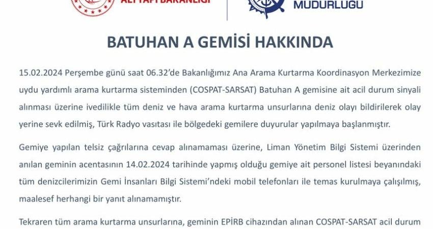 Denizcilik Genel Müdürlüğü sonar görüntüsü ile deniz yüzeyinin 51 metre