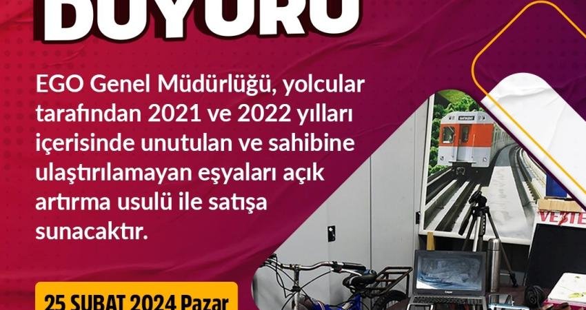 EGO Genel M&uuml;d&uuml;rl&uuml;ğ&uuml;, Ankara’da Metro, Ankaray ve otob&uuml;slerde 2021 ile