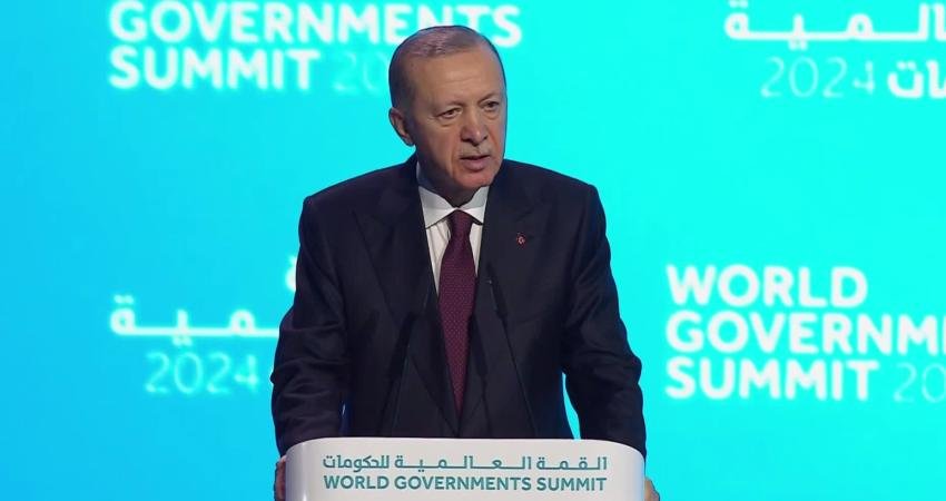 Cumhurbaşkanı ve AKP Genel Başkanı Erdoğan, Dubai'deki Dünya Hükümetler Zirvesi'nde;