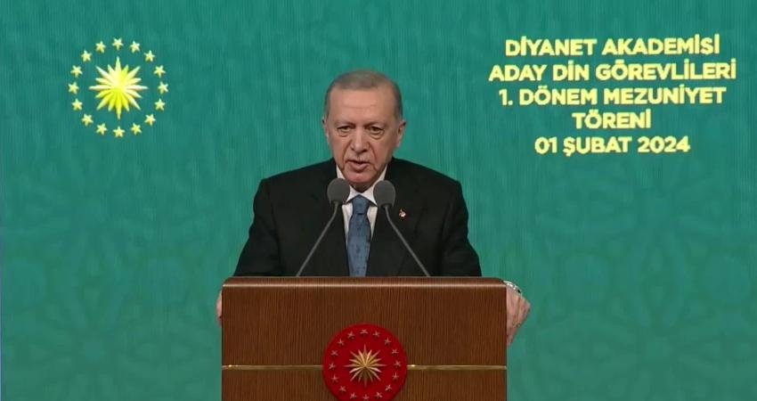 Cumhurbaşkanı Recep Tayyip Erdoğan, Diyanet İşleri Başkanlığı’nın din görevlileri mezuniyet