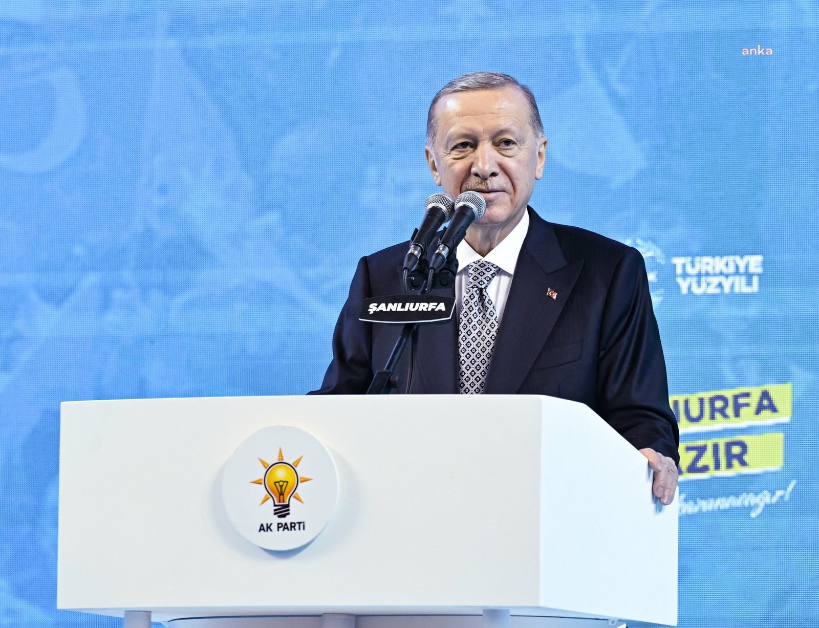 Cumhurbaşkanı ve AKP Genel Başkanı Recep Tayyip Erdoğan, Şanlıurfa'da aday