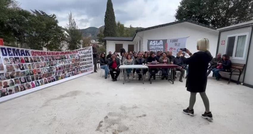 Hatay Depremzede Derneği, 6 Şubat'ta yaşanan depremlerin birinci yılında bölgedeki