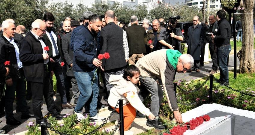 Hocalı Katliamı’nın 32. yılında Karacaoğlan Mahallesi’ndeki Azerbaycan Dostluk Parkı’nda, Bornova