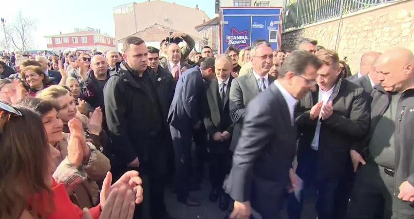 Haber: OKTAY YILDIRIM Kamera: SADIK KARAKULOĞLU İBB Başkanı Ekrem İmamoğlu,